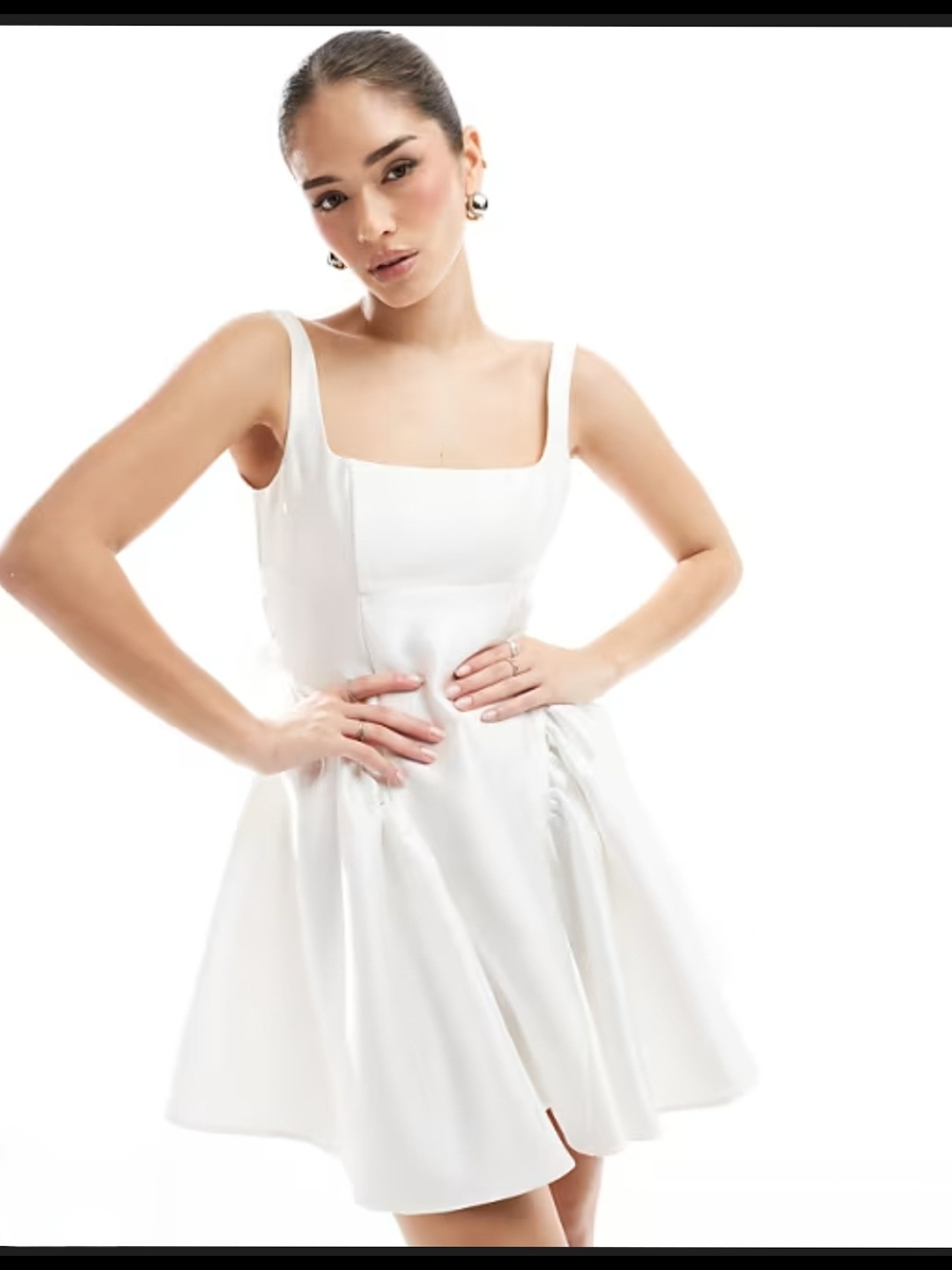 NWT Flawless White Fit-and-Flare Mini Dress